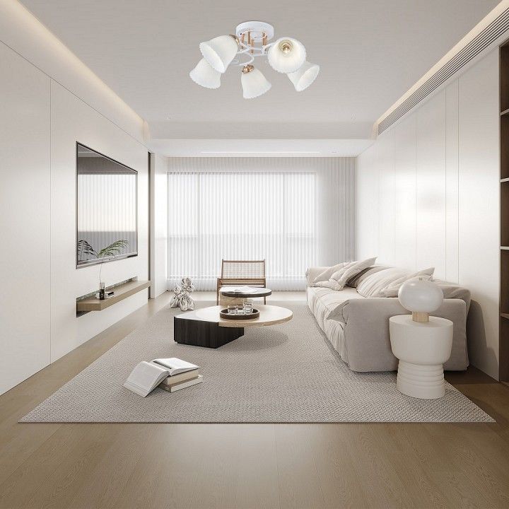 Потолочная люстра Arte Milano AMALFI-325395 325395/5A WH+FG