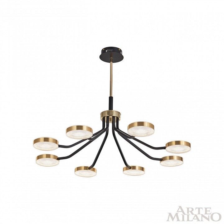 Люстра на штанге Arte Milano Ferrara-76079 276079/8 BK/GD