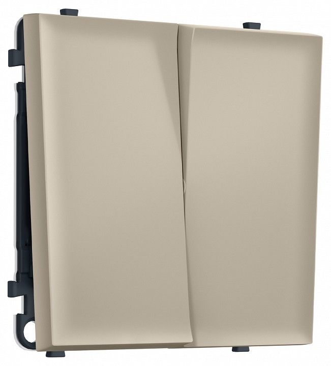 Переключатель перекрестный двухклавишный без рамки Ambrella Volt MS MS343030