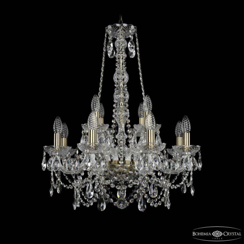 Подвесная люстра Bohemia Ivele Crystal 1411 1411/8+4/195/h-70 Pa
