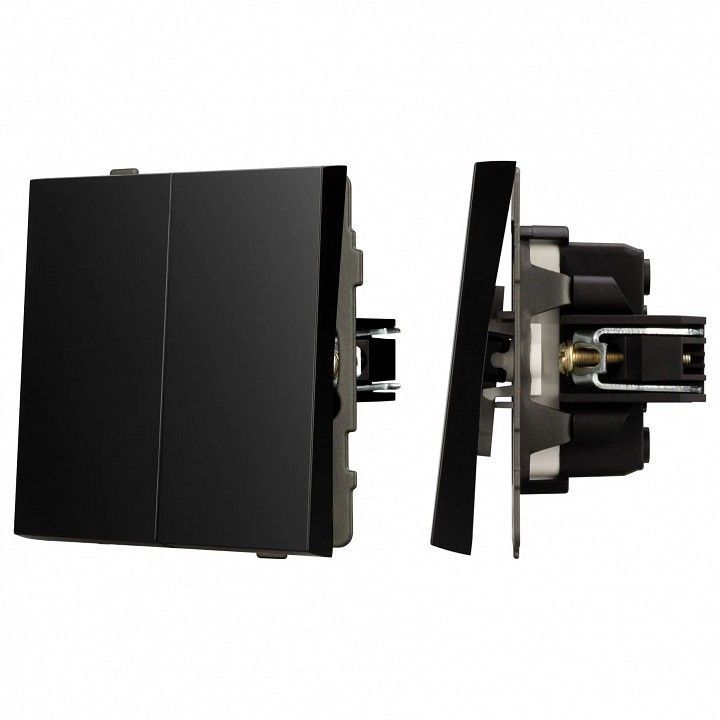 Выключатель проходной двухклавишный без рамки Arlight SWT 054067