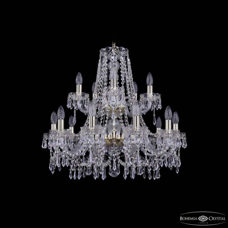 Подвесная люстра Bohemia Ivele Crystal 1403 1403/10+5/240/2d G