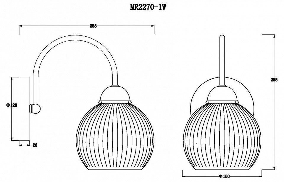 Бра MyFar Flora MR2270-1W