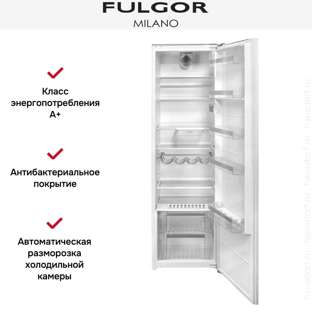 Встраиваемый холодильник Fulgor Milano FBRD 350 E