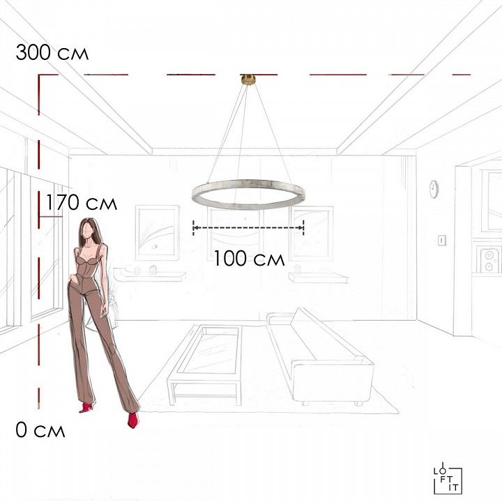 Подвесной светильник Loft it Mondrian 10408/1000
