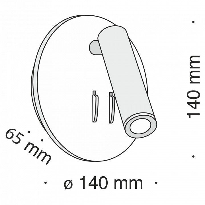 Бра Maytoni Technical Иос 176 C176-WL-01-6W-B