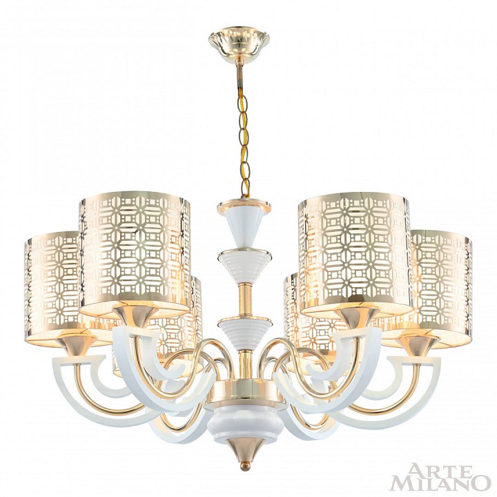Подвесная люстра Arte Milano Florentia-8857 308857/6 Wh/Gd