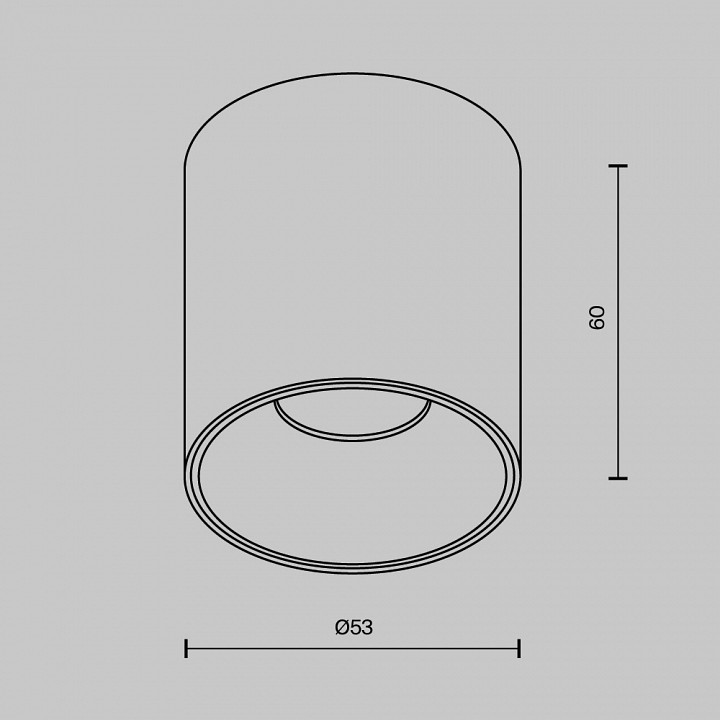 Накладной светильник Maytoni Technical Alfa LED C064CL-5W3K-RD-B