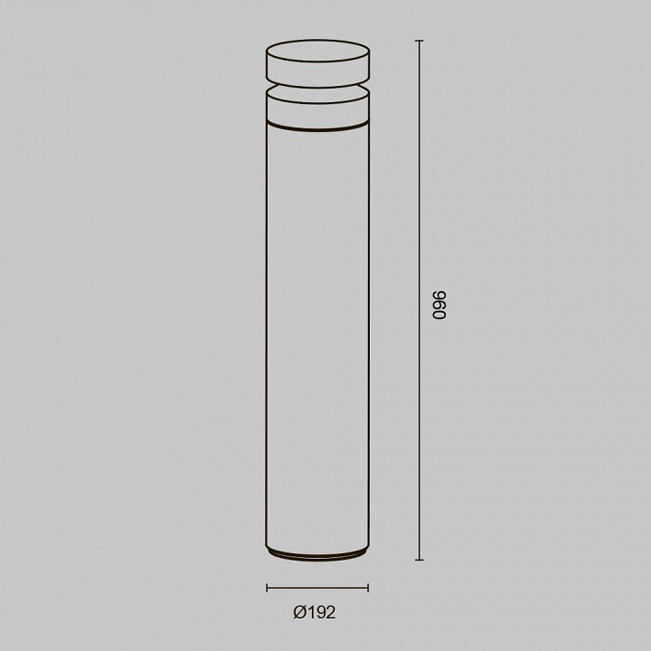 Наземный низкий светильник Maytoni Outdoor Betone O469FL-L20CM3K1
