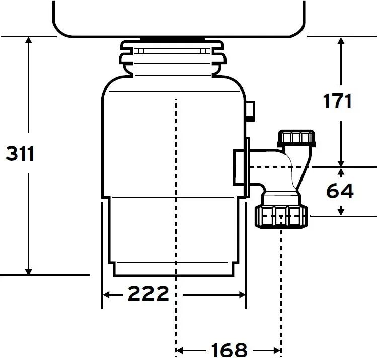 Измельчитель пищевых отходов InSinkErator Evolution ISE150