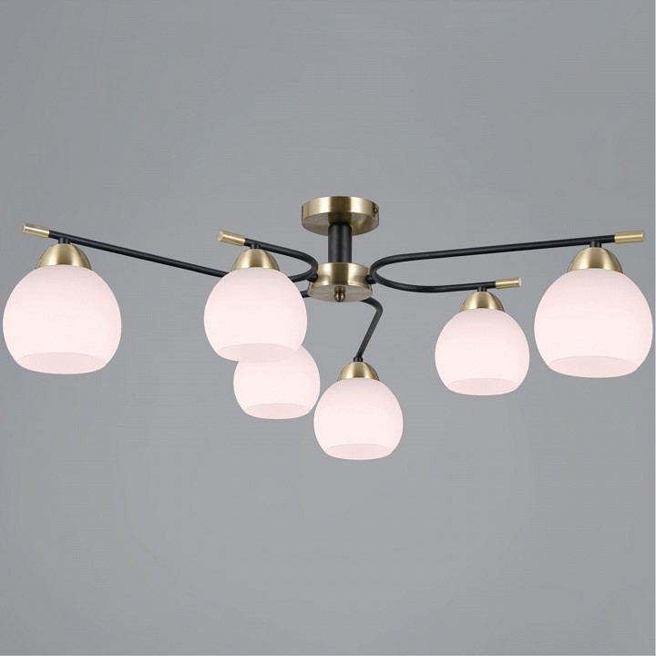 Потолочная люстра ILLUMICO LIBRA IL0638-6CSQ-24 AB BK LIBRA