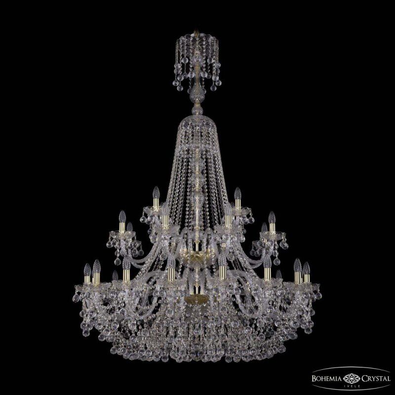 Подвесная люстра Bohemia Ivele Crystal 1409 1409/16+8+4/400/XL-164/2d G