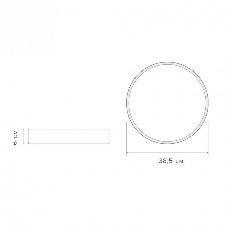 Накладной светильник Jazzway  PPB  Scandic-R 36w 4000K GR/W IP20 D380*50