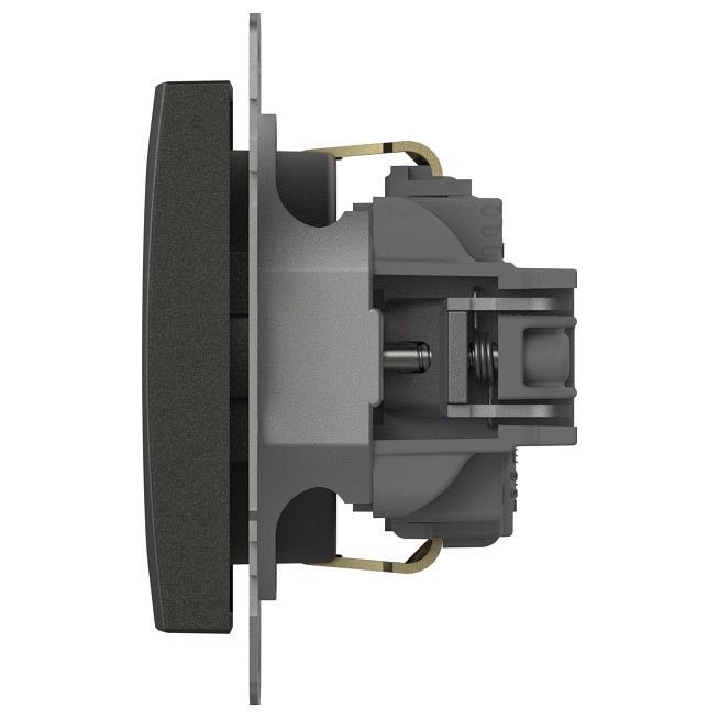 Розетка с заземлением и со шторкой, без рамки Elbi Eleсtriс Zena Vega 609-011100-243