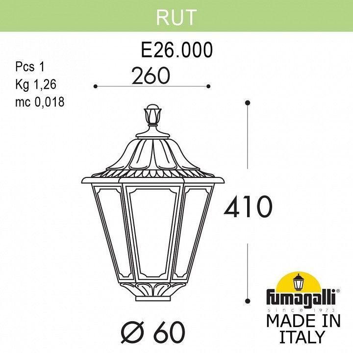 Консольный светильник Fumagalli RUT E26.000.000.BYE27