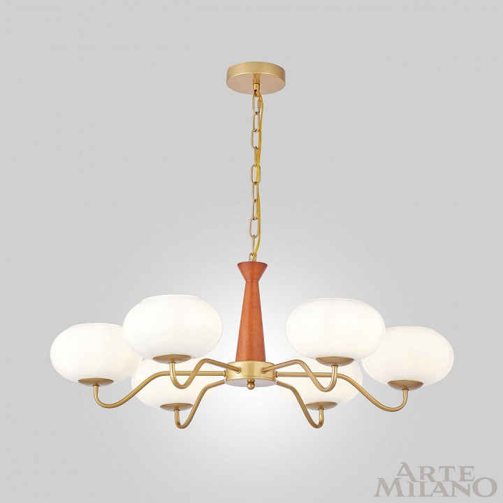 Подвесная люстра Arte Milano AM-Napoli 310166/D780/6 BS/WD
