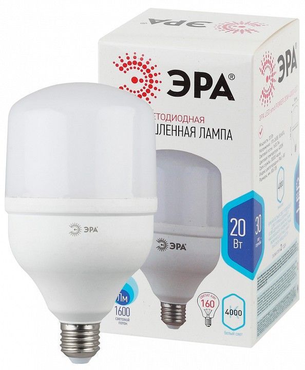 Лампа светодиодная Эра  E27 20Вт 4000K LED POWER T80-20W-4000-E27