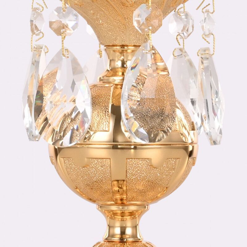 Настольная лампа декоративная Bohemia Ivele Crystal AL77 AL77500L/1-23 G