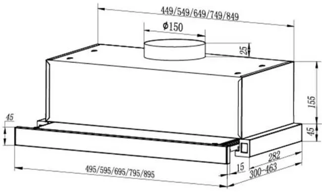 Вытяжка Faber AMPIRA BK 90