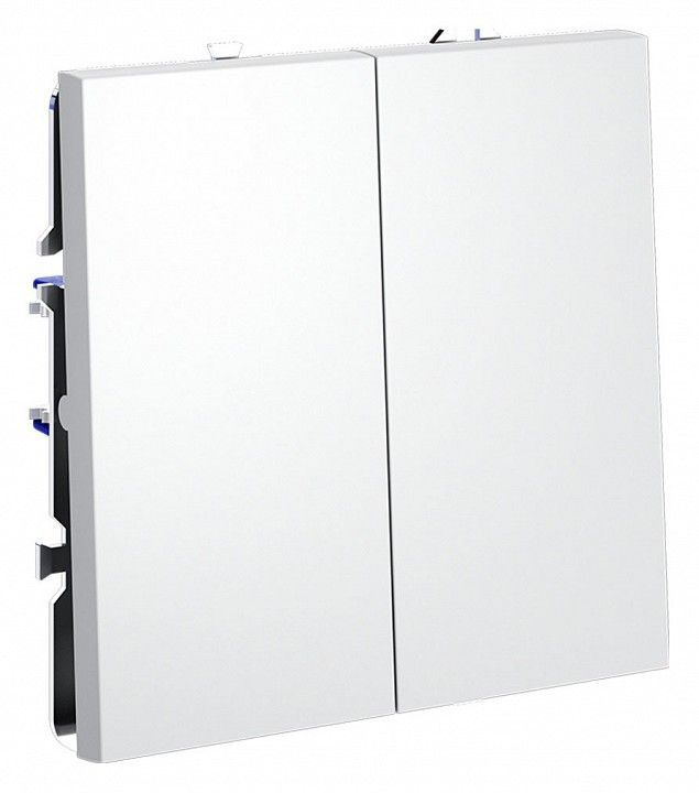Выключатель двухклавишный без рамки Voltum S70 VLS020102