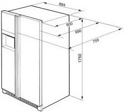 Холодильник Smeg SS55PNL3