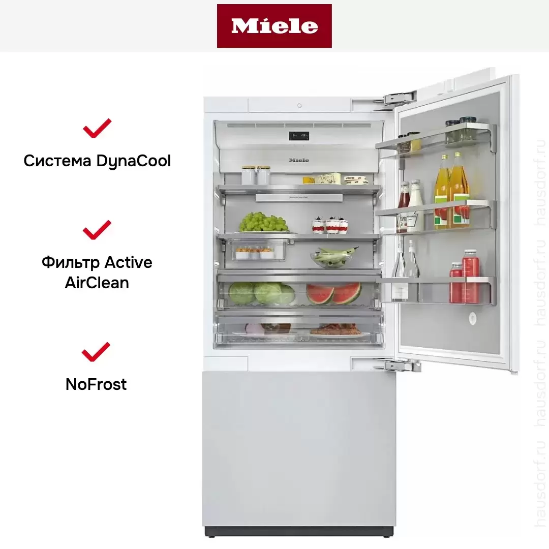 Встраиваемая холодильно-морозильная комбинация MasterCool Miele KF2901Vi