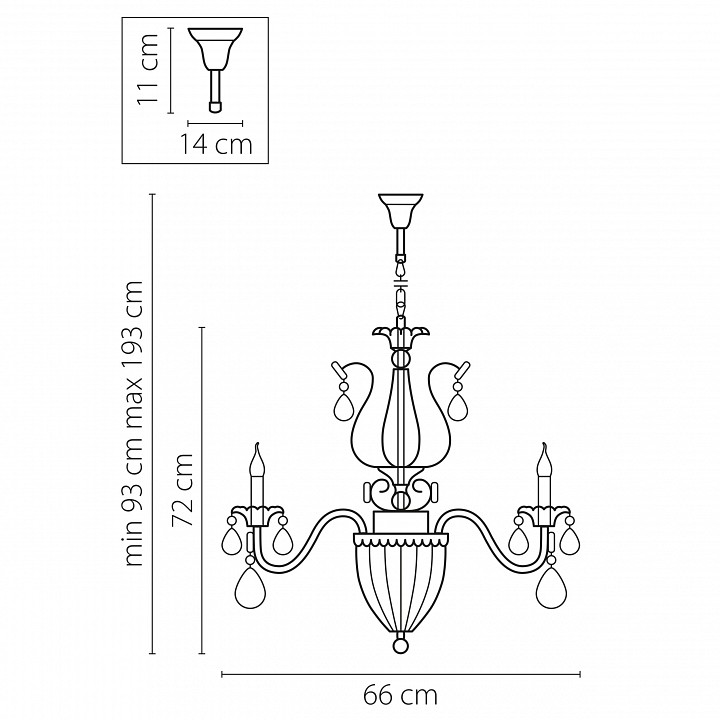 Подвесная люстра Lightstar Schon 790114