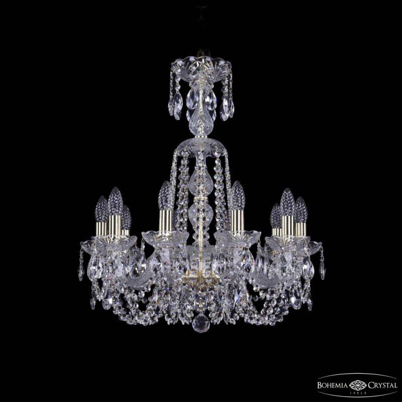Подвесная люстра Bohemia Ivele Crystal 1402 1402/10/195/XL-64 G