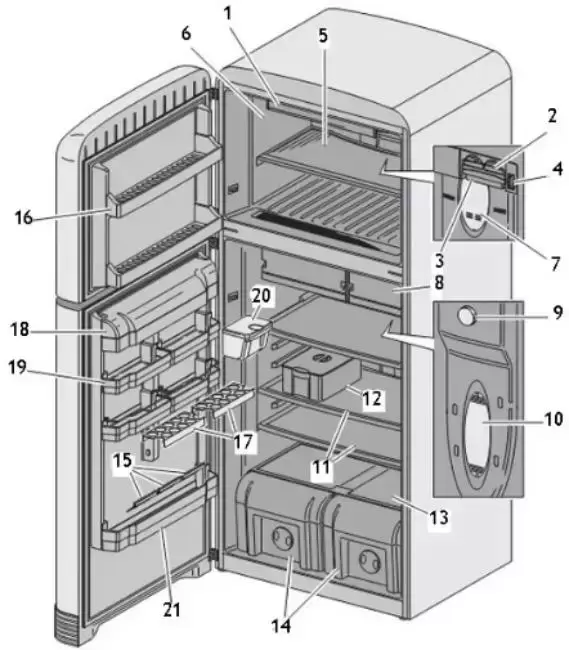 Холодильник Smeg FAB50BS