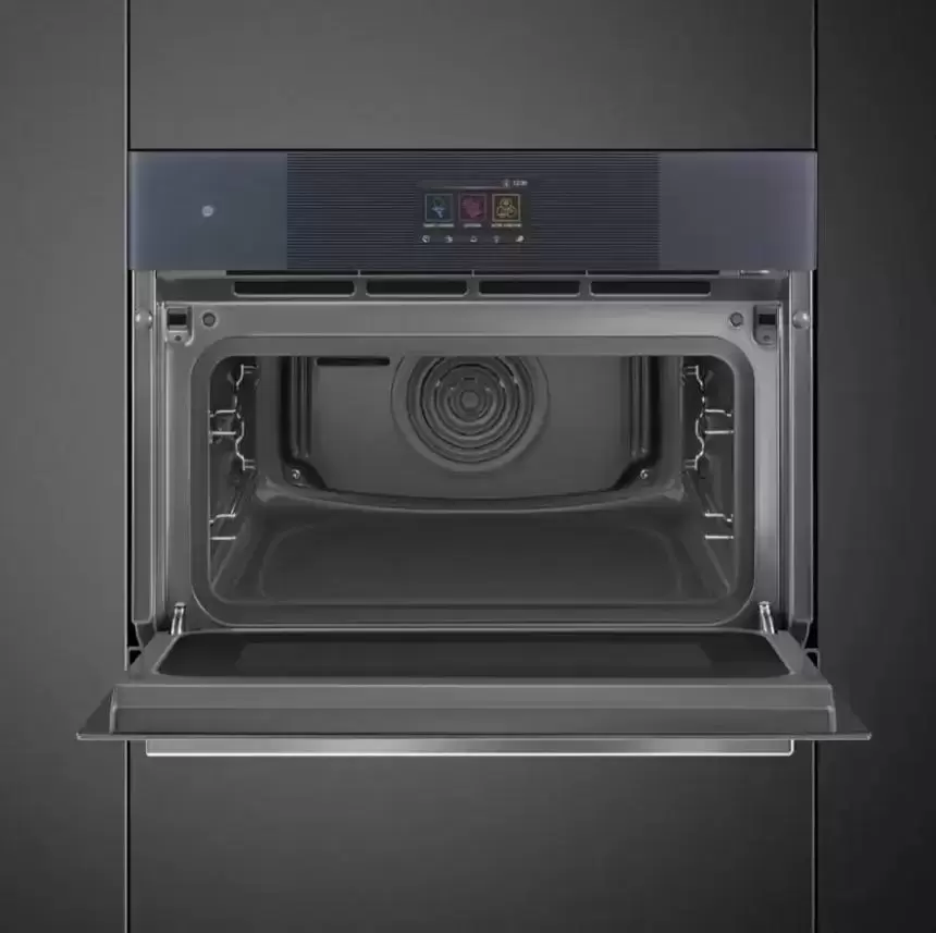 Компактный духовой шкаф с пароваркой шкаф Smeg SO4104APG