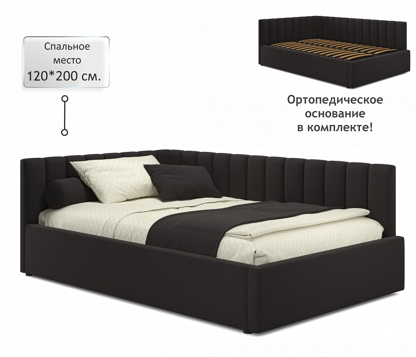 Кровать полутораспальная Milena 2000x1200