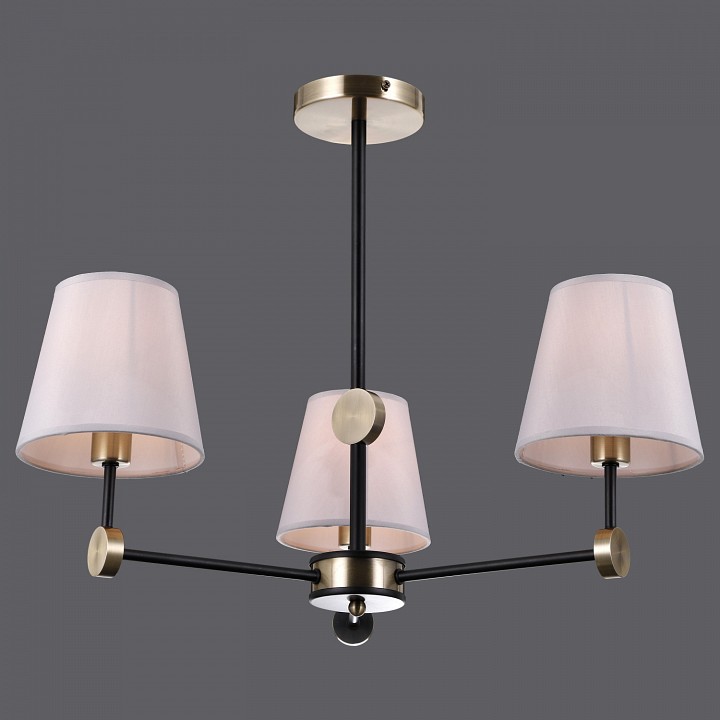 Люстра на штанге ILLUMICO CASTOR IL0394-3CSQ-24 BK AB CASTOR