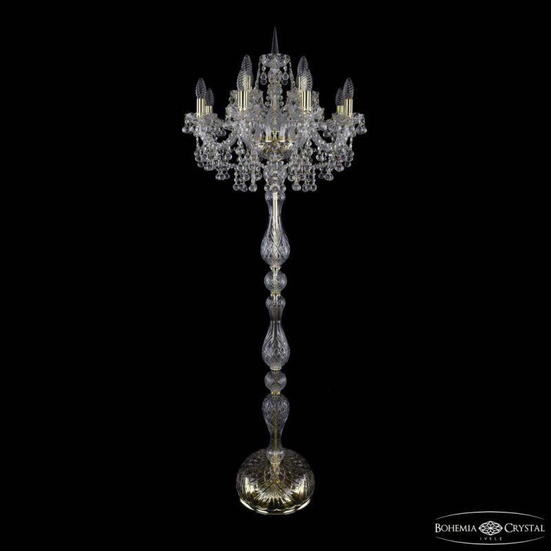 Торшер Bohemia Ivele Crystal 1409 1409T1/8+4/195-165 G