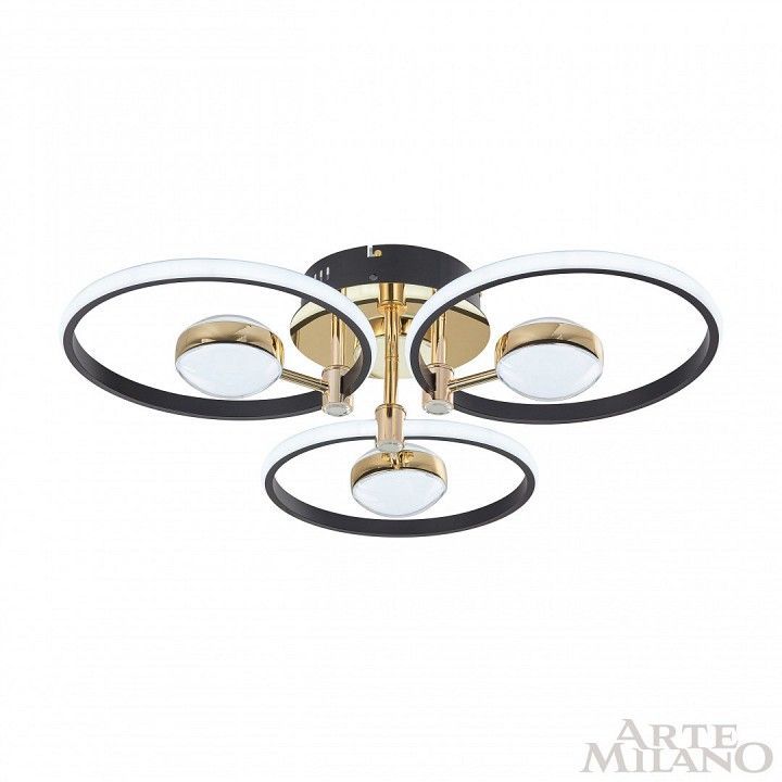 Потолочная люстра Arte Milano Ferrara-76140 276140/3+3 BK/GD