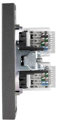 Розетка двойная Ethernet RJ-45 без рамки Kranz STRONG KR-78-0725-6