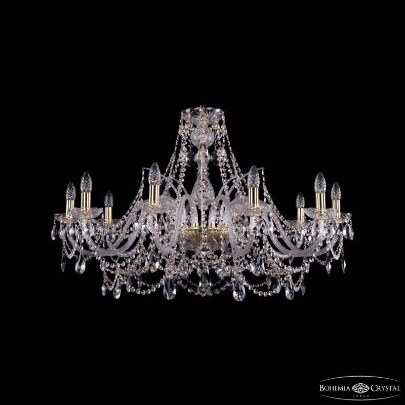 Подвесная люстра Bohemia Ivele Crystal 1411 1411/10/360 G