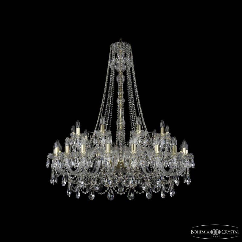 Подвесная люстра Bohemia Ivele Crystal 1411 1411/20+10/400/h-130 G