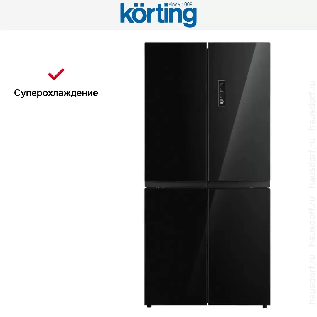 Четырехдверный холодильник Korting KNFM 81787 GN