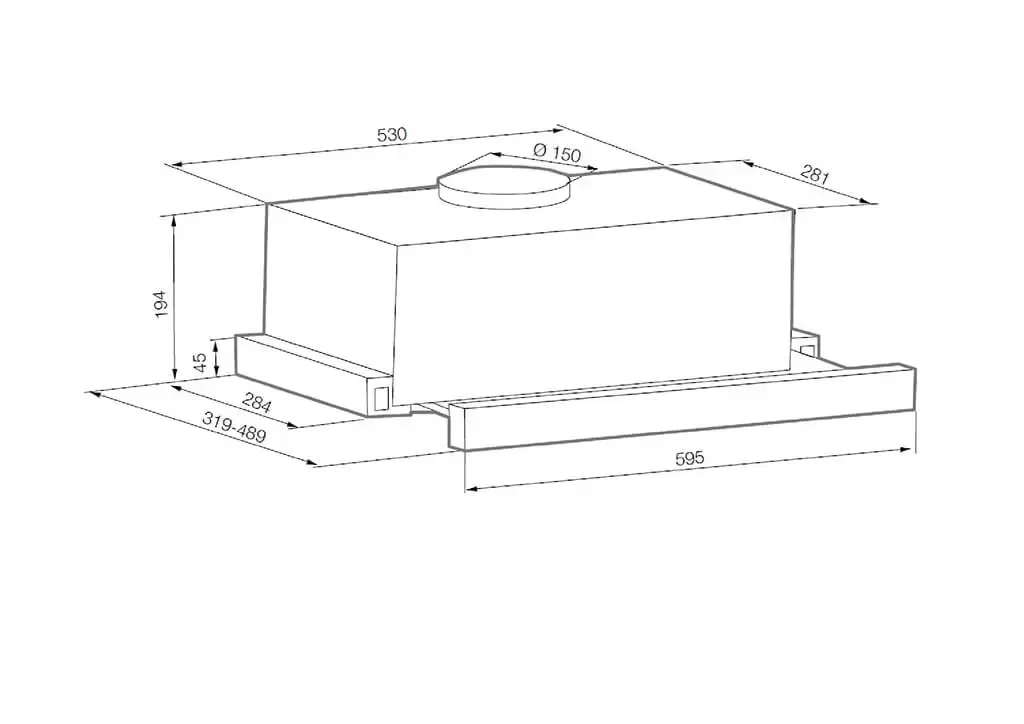Встраиваемая вытяжка Graude DHF 60.0 W