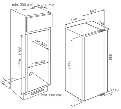 Морозильная камера Teka TGI2 200 NF