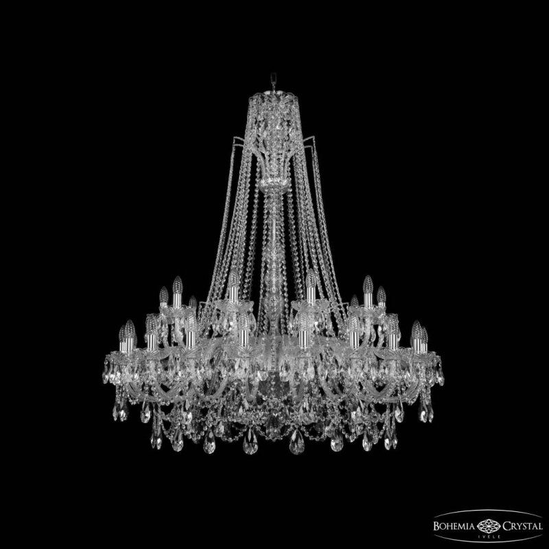 Подвесная люстра Bohemia Ivele Crystal 1411 1411/20+10/400/XL-130 Ni