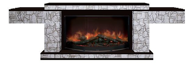 Комплект из электрокамина напольного и портала (217.5х41.5х70 см) Тауэр Старый город Rondo S86 ТА000026