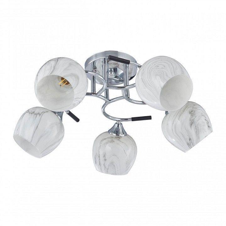 Потолочная люстра Arte Milano AMALFI-327985 327985/5 CR+BK