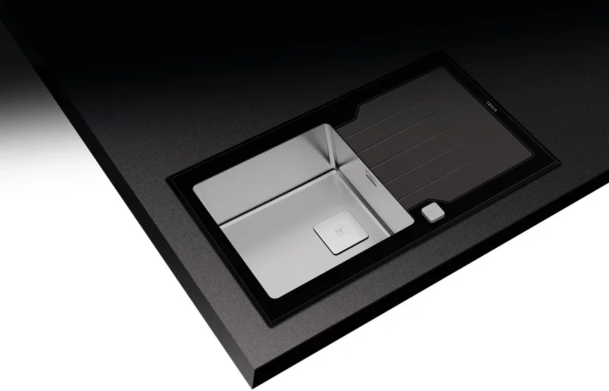 Врезная раковина Teka Diamond RS15 1B 1D 86 BLACK