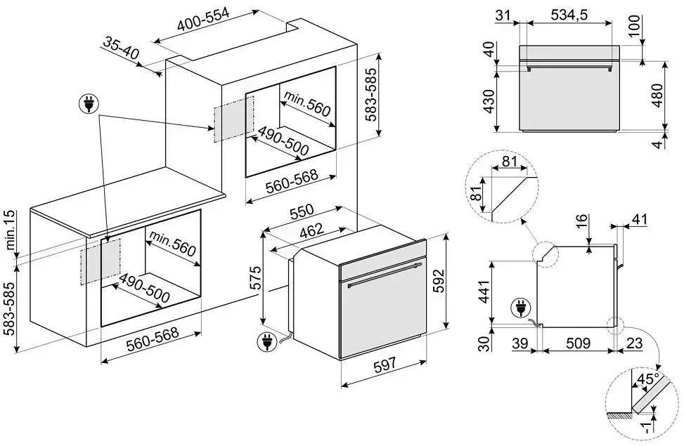 Духовой шкаф Smeg SO6302M2N