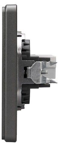 Розетка Ethernet RJ-45 и со шторками, без рамки Kranz ROUND KR-78-0724-2