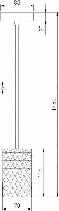 Подвесной светильник Eurosvet Bonaldo 50247/1 LED золото