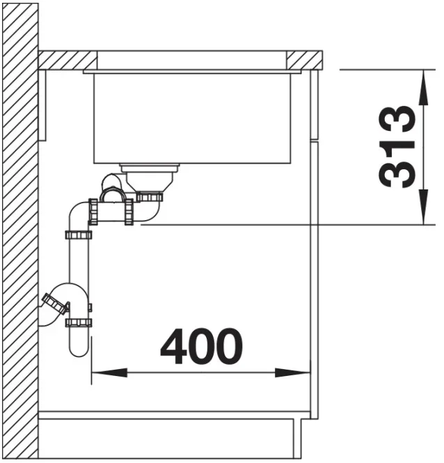 Мойка BLANCO SUBLINE 340/160-U Silgranit кофе, чаша слева