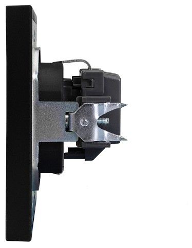 Розетка с заземлением и со шторкой, без рамки Kranz STRONG KR-78-0701-5