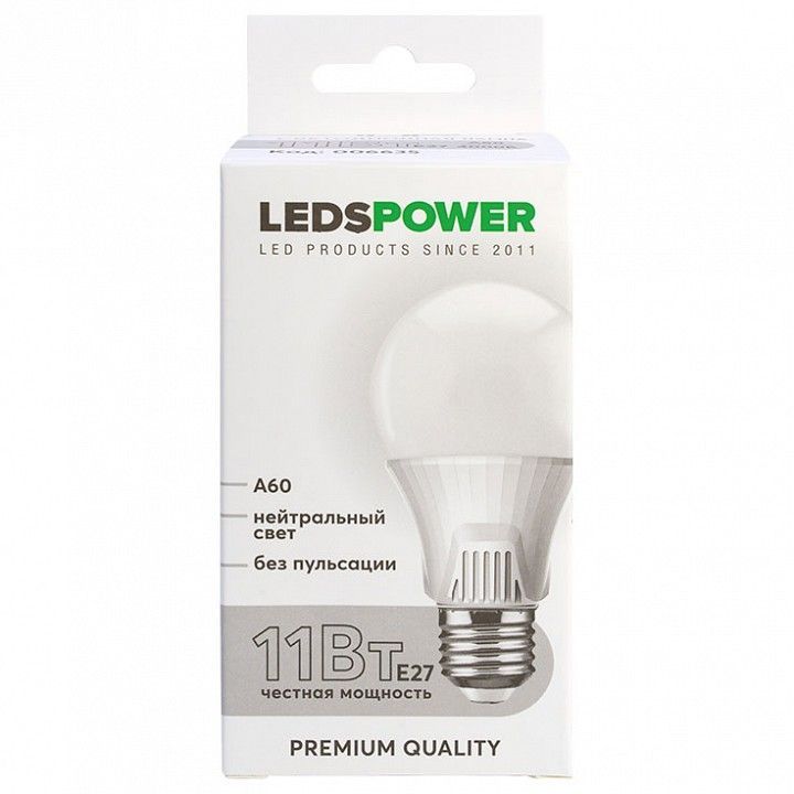 Лампа светодиодная LEDS POWER C37 E14 6Вт 4000K 006673